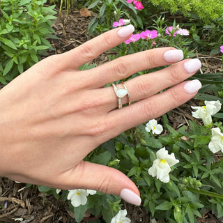 Gold & Diamond Cage Band  Lindsey Leigh Jewelry.
