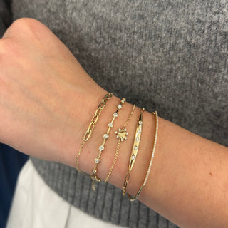 Gold & Diamond Heart Bracelet  Lindsey Leigh Jewelry.
