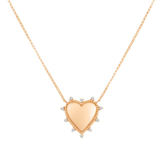 Gold Heart Necklace  Lindsey Leigh Jewelry.

