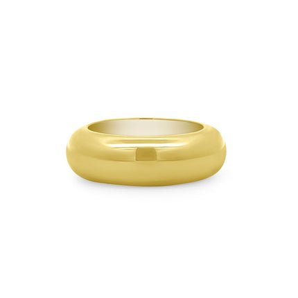 Gold Tube Ring - Lindsey Leigh Jewelry