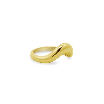 Gold Wavy Ring - Lindsey Leigh Jewelry