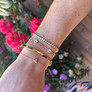 Graduated Bezel Trio Bracelet  Lindsey Leigh Jewelry.
