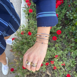 Graduated Bezel Trio Bracelet  Lindsey Leigh Jewelry.
