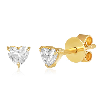 Heart Fancy Shape Diamond Studs - Lindsey Leigh Jewelry