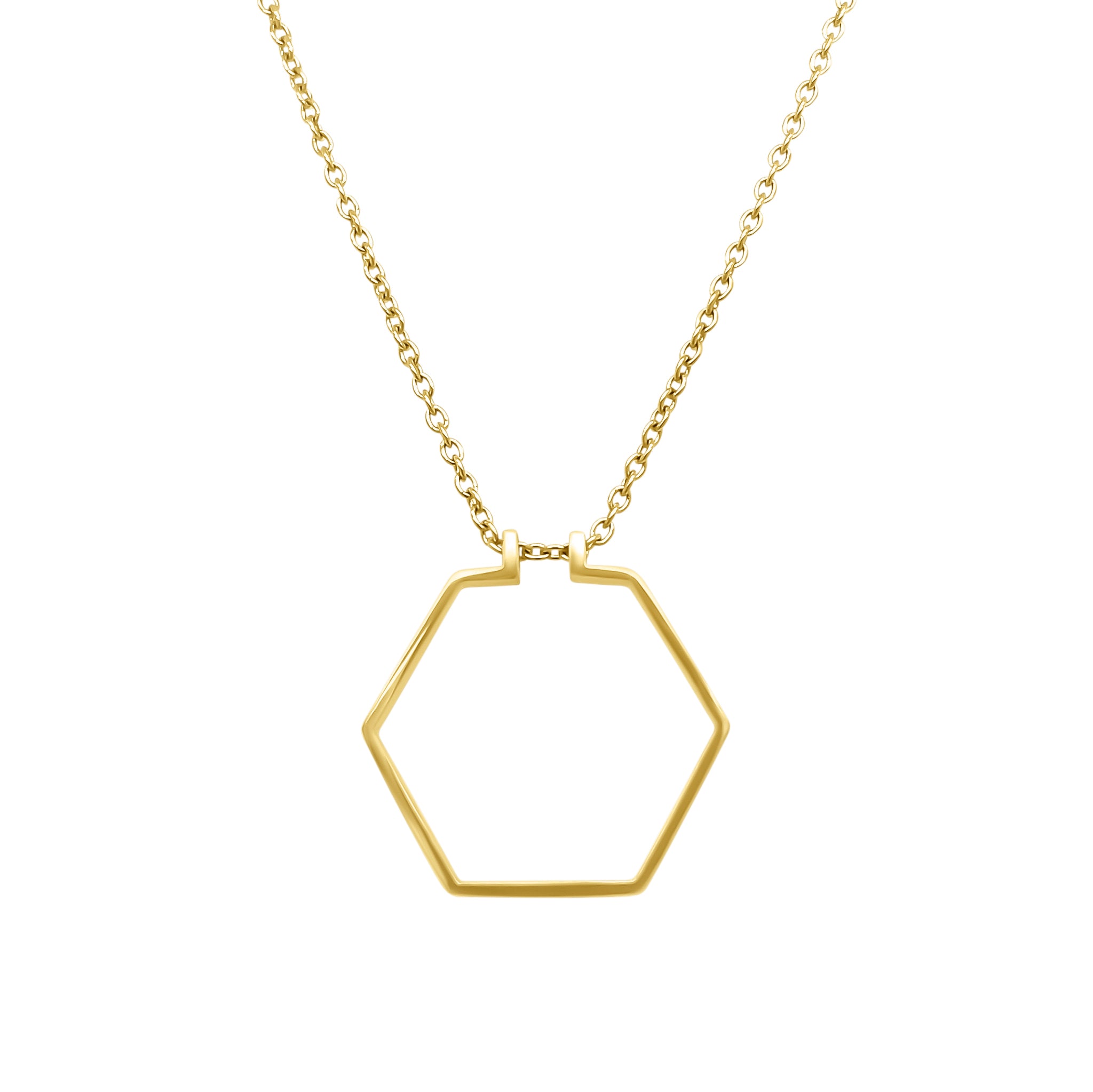 Hexagon Ring Holder Necklace โ Lindsey Leigh Jewelry