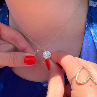 Hexagon Ring Holder Necklace  Lindsey Leigh Jewelry.
