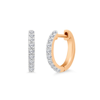 Large Classic Diamond Huggies  Lindsey Leigh Jewelry.

