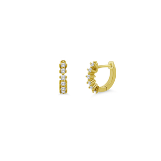 Marrakesh Mini Diamond Huggies  Lindsey Leigh Jewelry.
