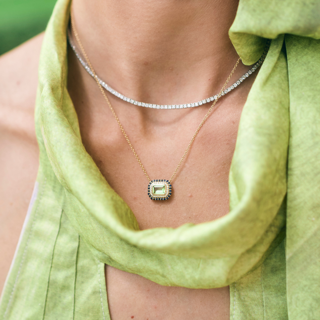 nicole gemstone necklace