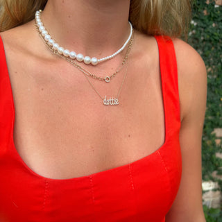pearl necklaces
