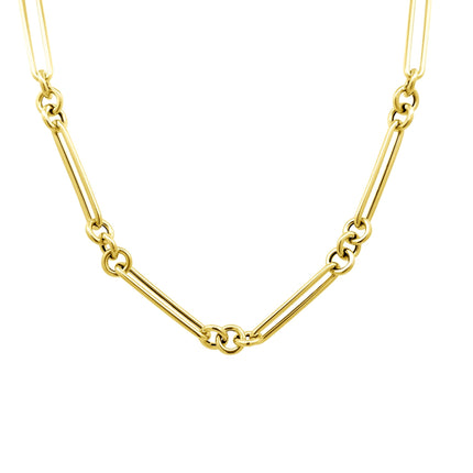 Petite Triple Round Link Chain - Lindsey Leigh Jewelry