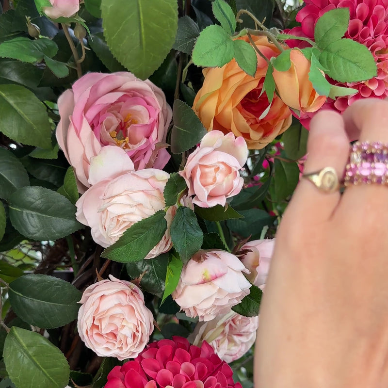 Petite Rhodolite Garnet Chasing Pear  Lindsey Leigh Jewelry.