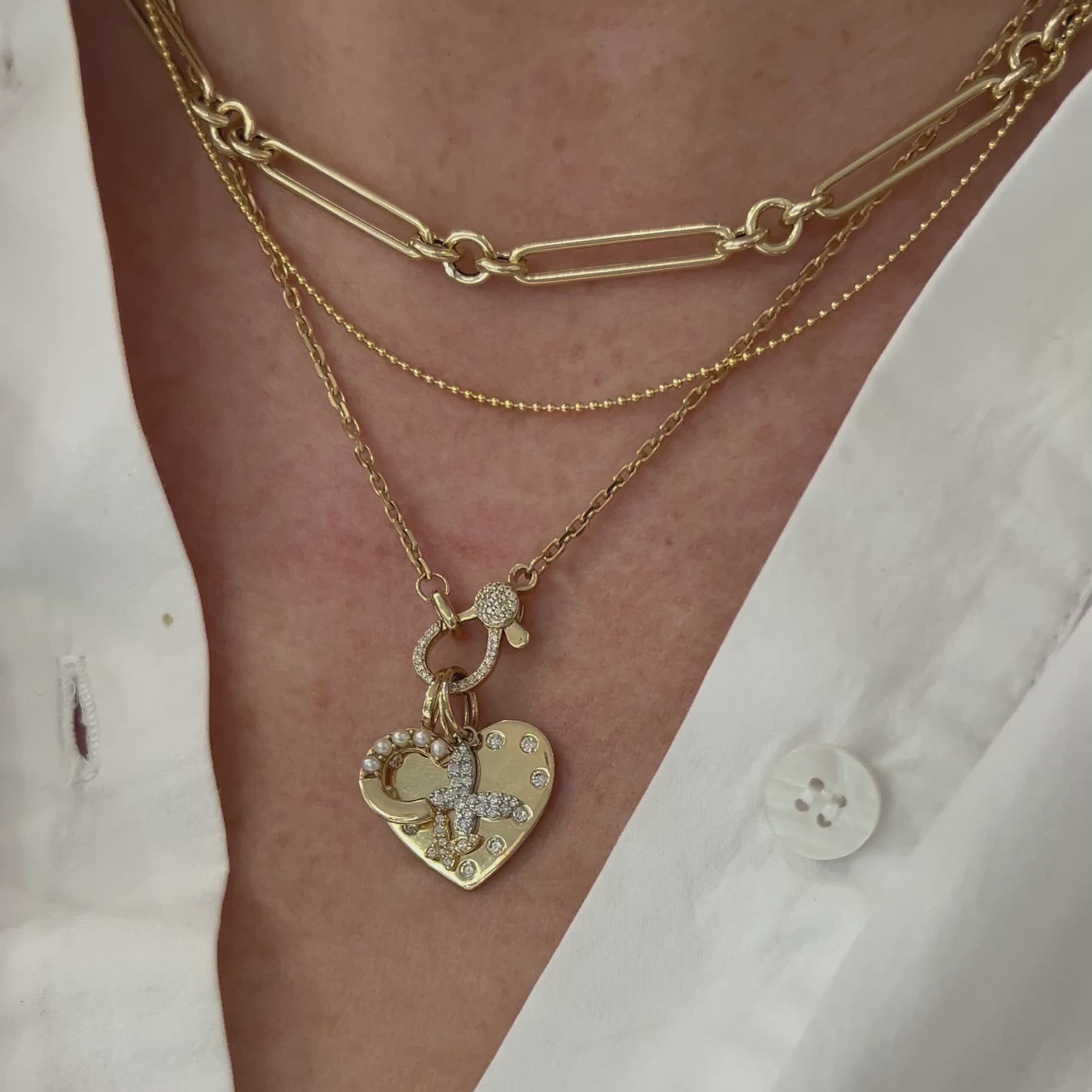 Petite Triple Round Link Chain – Lindsey Leigh Jewelry