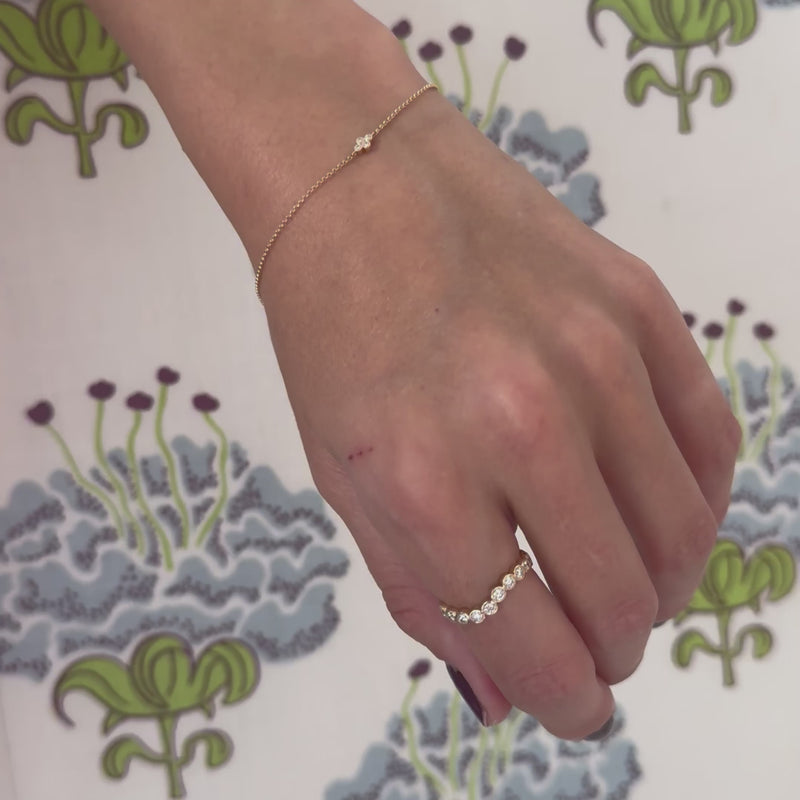 Diamond Bezel Cluster Bracelet  Lindsey Leigh Jewelry.