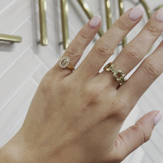 Diamond Signet Ring  Lindsey Leigh Jewelry.
