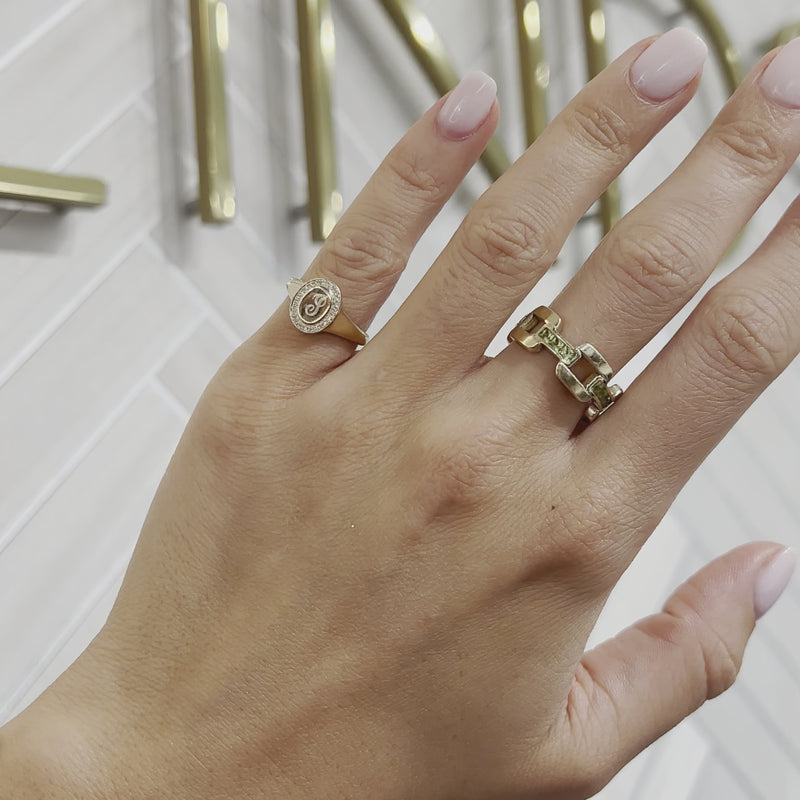 Diamond Signet Ring  Lindsey Leigh Jewelry.