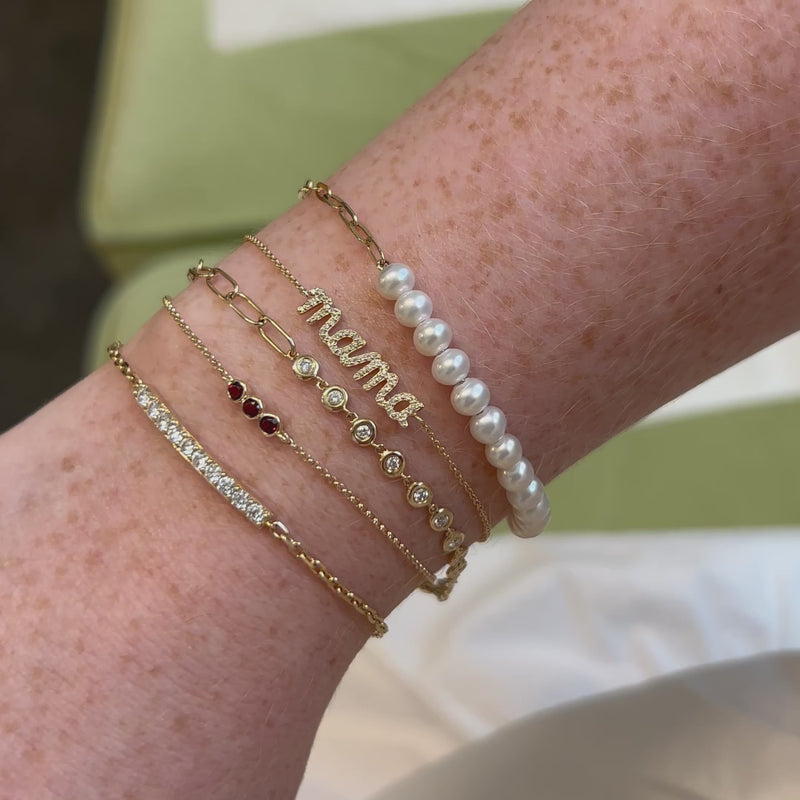 Diamond Mama Bracelet  Lindsey Leigh Jewelry.