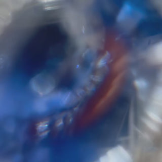 2.43ct Oval Cut Sapphire with Sunburst Halo  Lindsey Leigh Jewelry.
