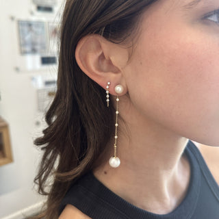 Prong Set Diamond Chain Stud  Lindsey Leigh Jewelry.
