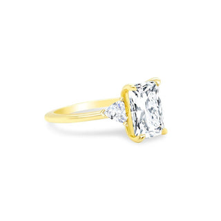 Radiant Cut with Trillion Cut Side Stones  Lindsey Leigh Jewelry.
