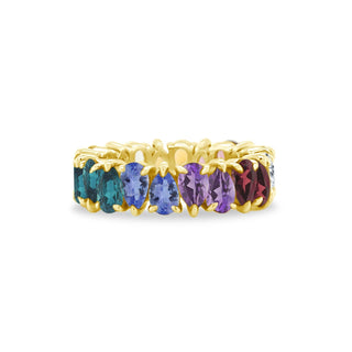 Gemstone Rotating Pear Band  Lindsey Leigh Jewelry.
