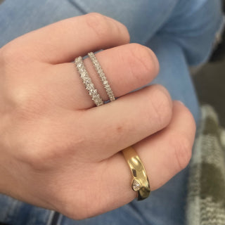 Sample Sale Diamond Fishtail Eternity Band  Lindsey Leigh Jewelry.
