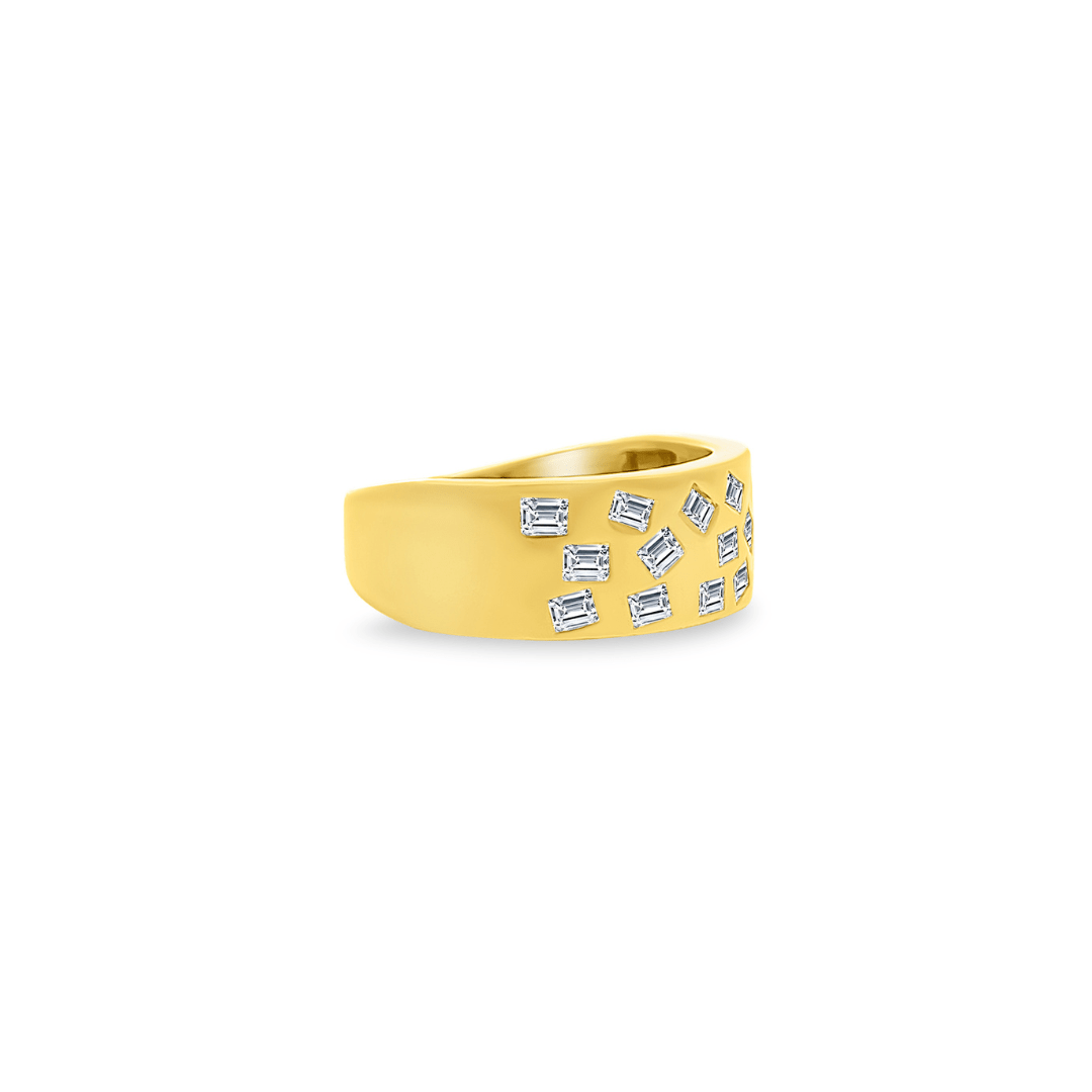 Scattered Baguette Inlay Ring - Lindsey Leigh Jewelry