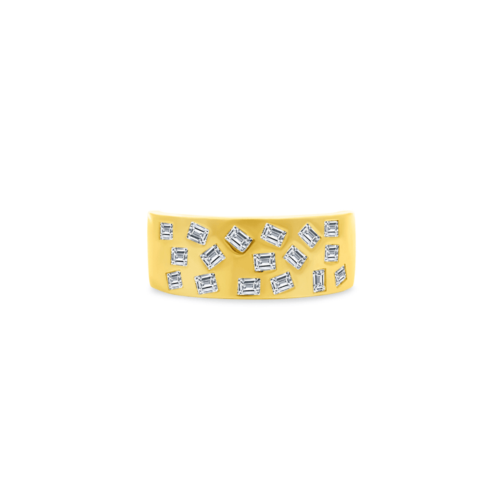 Scattered Baguette Inlay Ring - Lindsey Leigh Jewelry