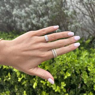 Triple Princess Cut  Lindsey Leigh Jewelry.
