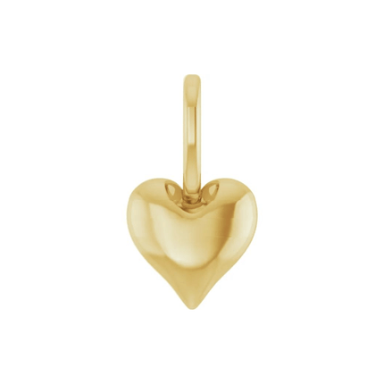 Tiny Gold Heart Charm - Lindsey Leigh Jewelry