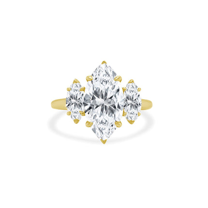 Triple Marquise Diamond Ring - Lindsey Leigh Jewelry