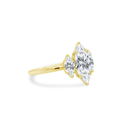 Triple Marquise Diamond Ring - Lindsey Leigh Jewelry