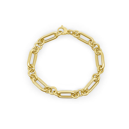 Triple Round Link Chain Bracelet - Lindsey Leigh Jewelry