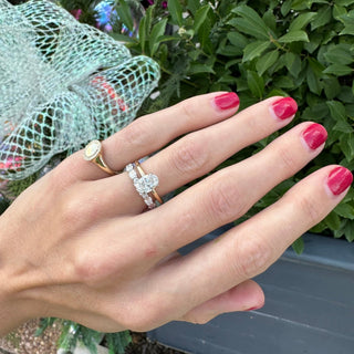 1.21ct Oval Mined Diamond Solitaire  Lindsey Leigh Jewelry.
