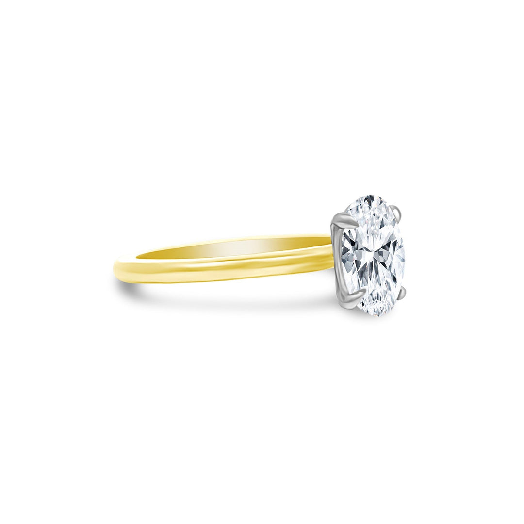 1.21ct Oval Mined Diamond Solitaire - Lindsey Leigh Jewelry