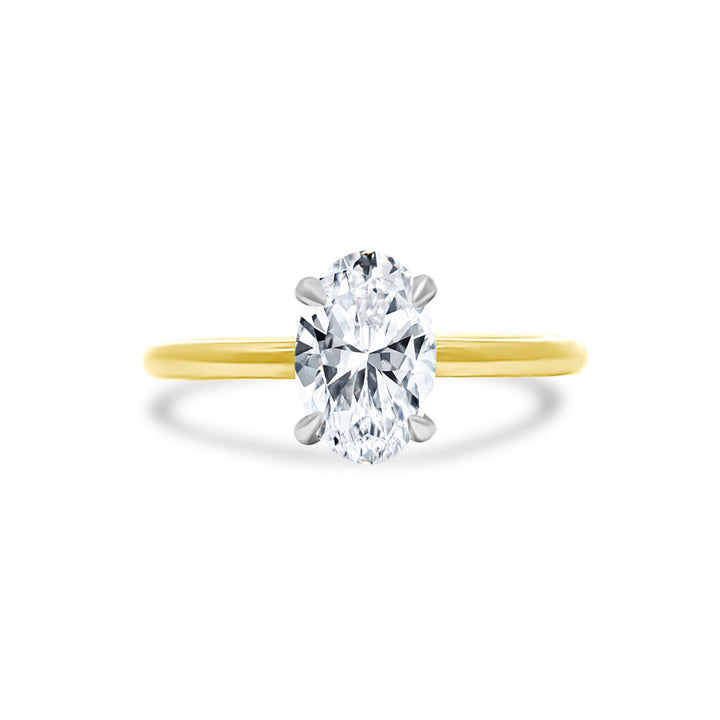 1.21ct Oval Mined Diamond Solitaire - Lindsey Leigh Jewelry