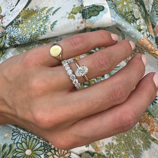 1.21ct Oval Mined Diamond Solitaire  Lindsey Leigh Jewelry.
