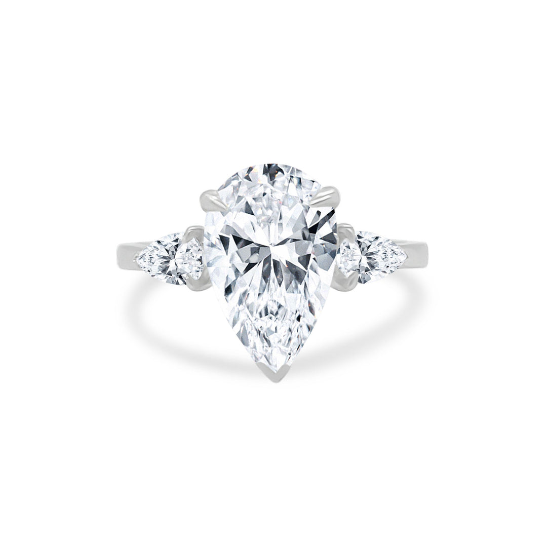 2.02ct Triple Pear Ring - Lindsey Leigh Jewelry