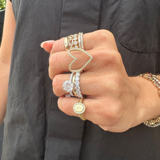 2.40ctw Shared Prong Band  Lindsey Leigh Jewelry.

