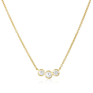 3 Diamond Bubble Necklace  Lindsey Leigh Jewelry.
