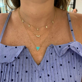 3 Diamond Bubble Necklace  Lindsey Leigh Jewelry.
