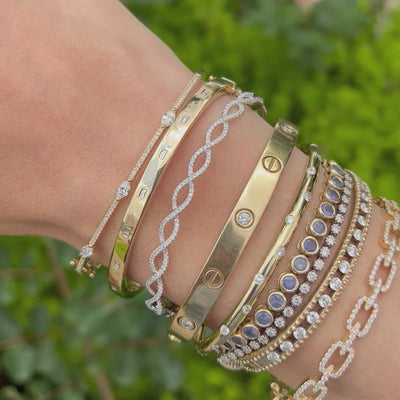 Diamond Link Bangle