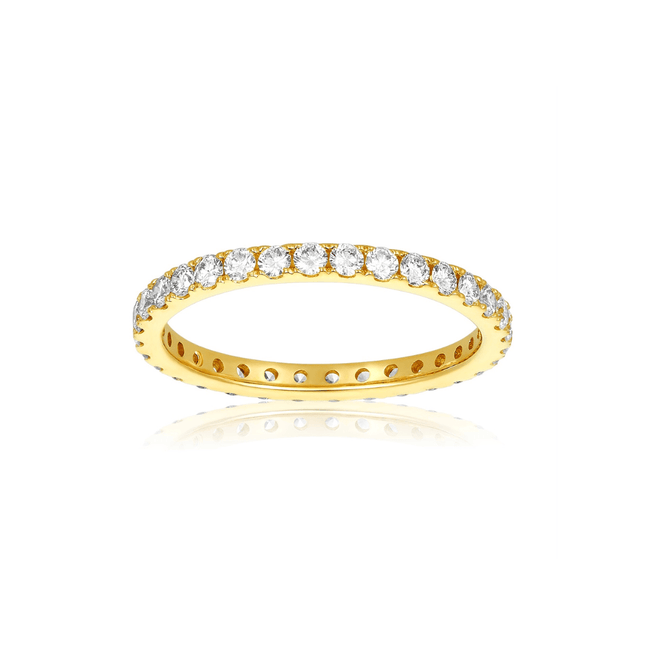 4 Prong Diamond Eternity Band  Lindsey Leigh Jewelry.