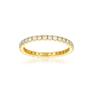 4 Prong Diamond Eternity Band  Lindsey Leigh Jewelry.
