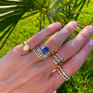 4 Prong Diamond Eternity Band  Lindsey Leigh Jewelry.
