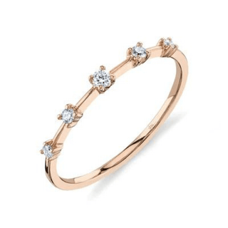4 Prong Graduated Diamond Ring  Lindsey Leigh Jewelry.
