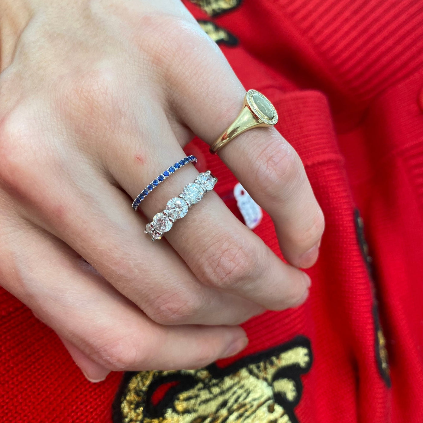 5 Diamond Band - Lindsey Leigh Jewelry