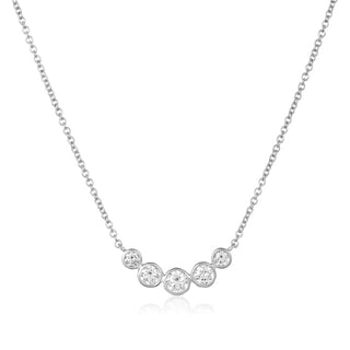 5 Diamond Bubble Necklace  Lindsey Leigh Jewelry.

