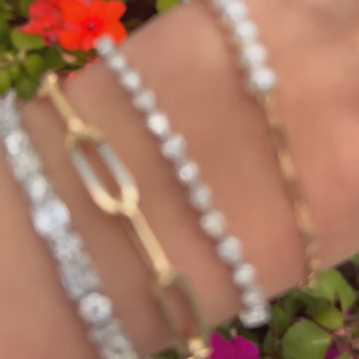 Chasing Pear Tennis Bracelet  Lindsey Leigh Jewelry.
