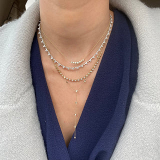 7 Diamond Bubble Necklace  Lindsey Leigh Jewelry.

